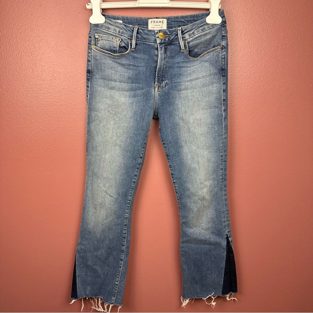 Frame Le Crop Mini Boot In Austin Color Block Siz… - image 7